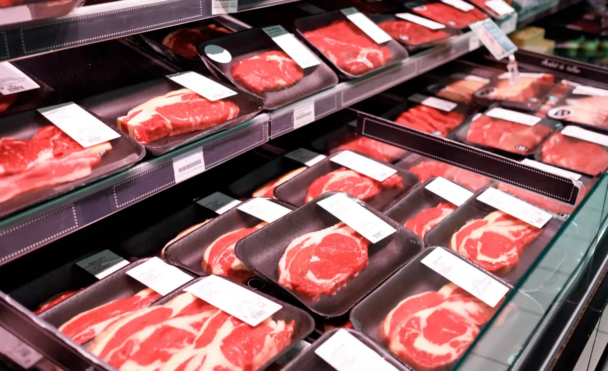 Vitrine premium de carnes para açougues e supermercados